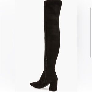 Steve Madden Nifty Pointed Toe Over The Knee Boot . Black.